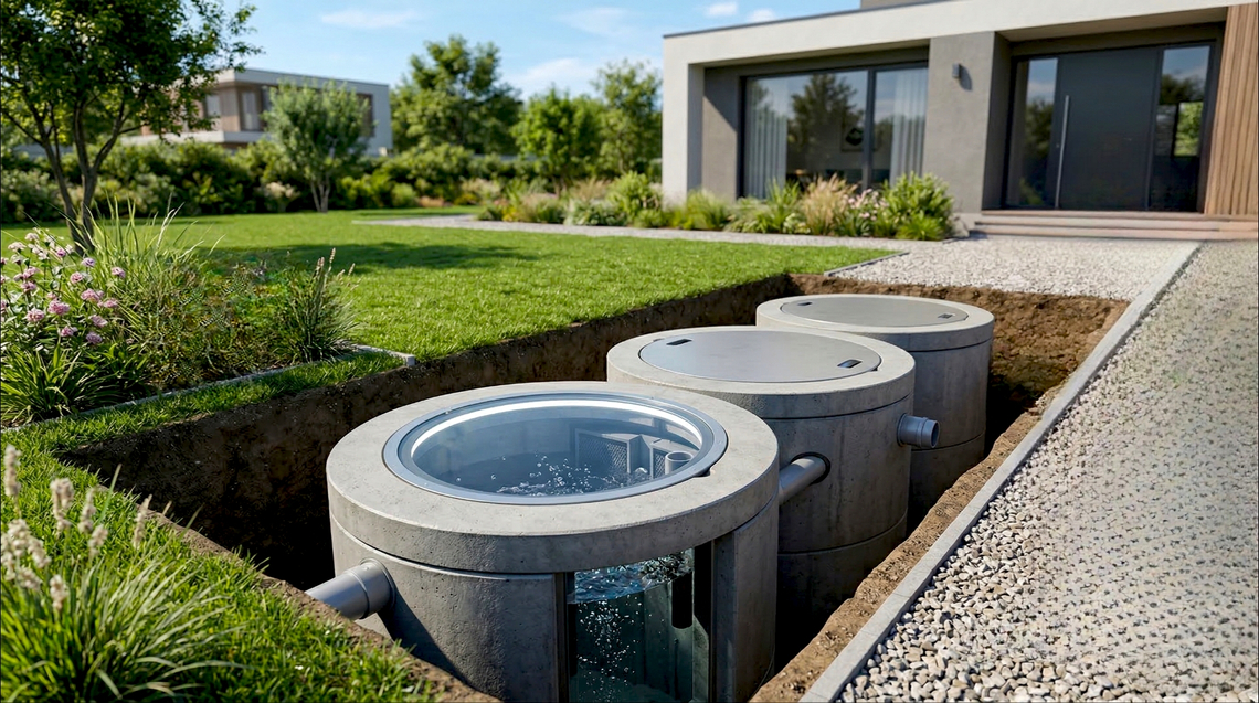 септик из жби-колец в подарок