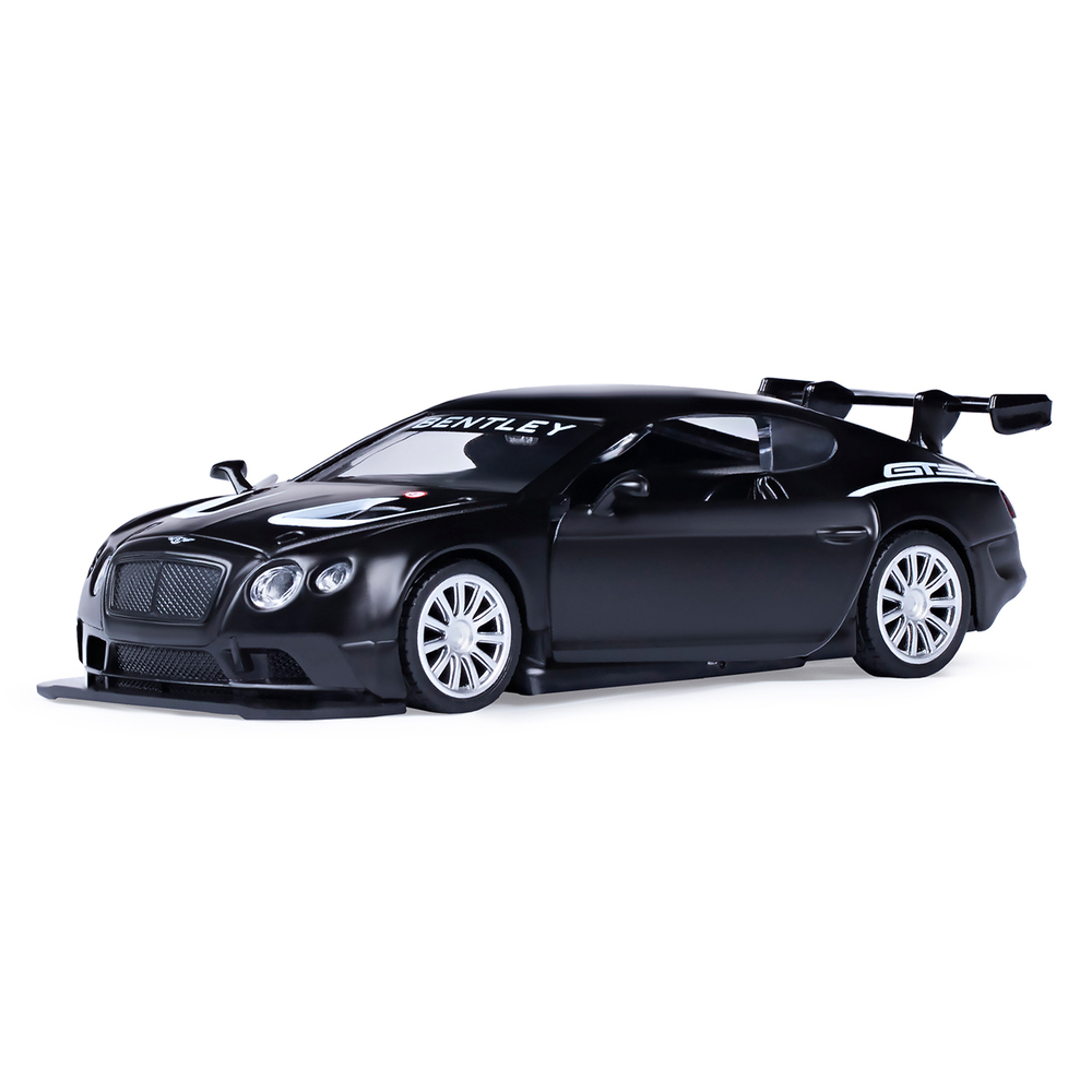 Модель 1:43 Bentley Continental GT3, черный, откр. двери, инерция
