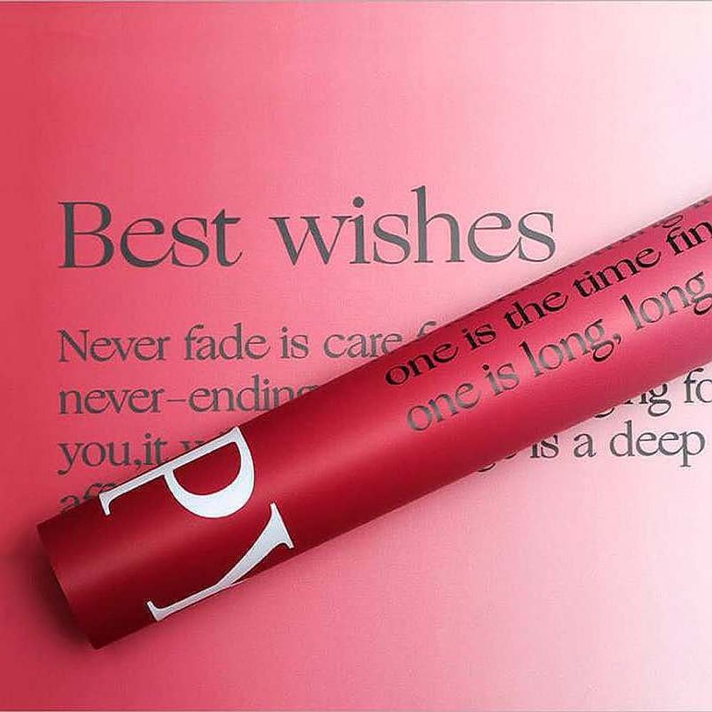 Пленка Best wisher 58см*10м БОРДО