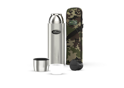 Термос Biostal Охота (1 литр) в чехле, стальной