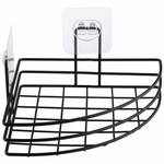 Полка подвесная угловая 17,5*17,5*4см "Black"