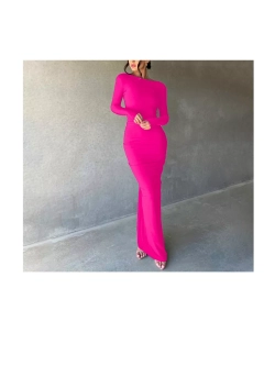 Платье вечернее макси с драпировкой