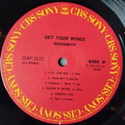 Винтажная виниловая пластинка LP Aerosmith Get Your Wings (Japan 1986) (No Obi) Seasons Of Wither