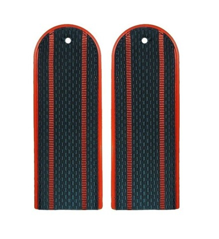 Погоны серо-синие МЧС с двумя просветами (на пластике)