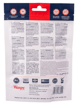 Wanpy Dog Лакомые кусочки из нежного лосося в форме рыбок 100 г