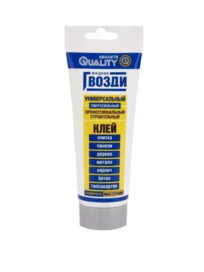 QUALITY Монтажный клей 100 мл 0.1 кг, белый, светло-синий
