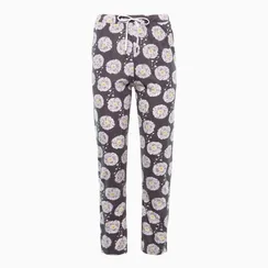 Брюки женские с принтом, цвет серый, размер 48