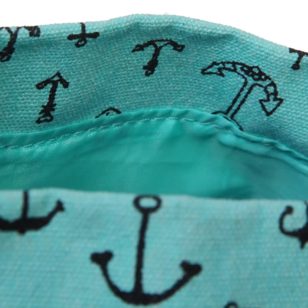 Сумка женская пляжная «Golden style», микс два дизайна-якоря и ананасы 55*40*13 см