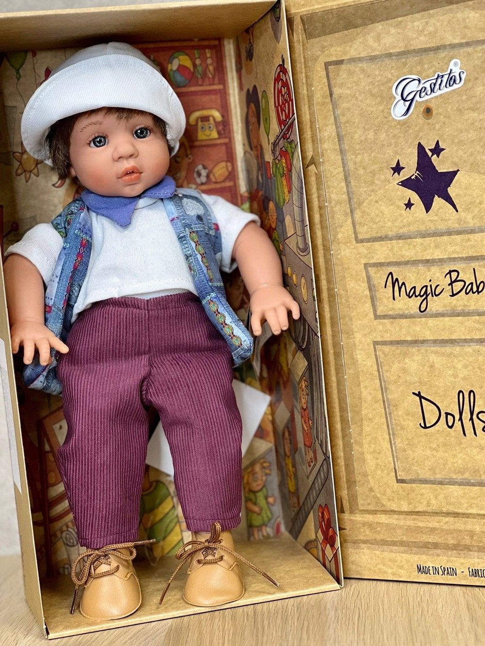 Кукла LAMAGIK мягконабивная  38см Gestito (12033)