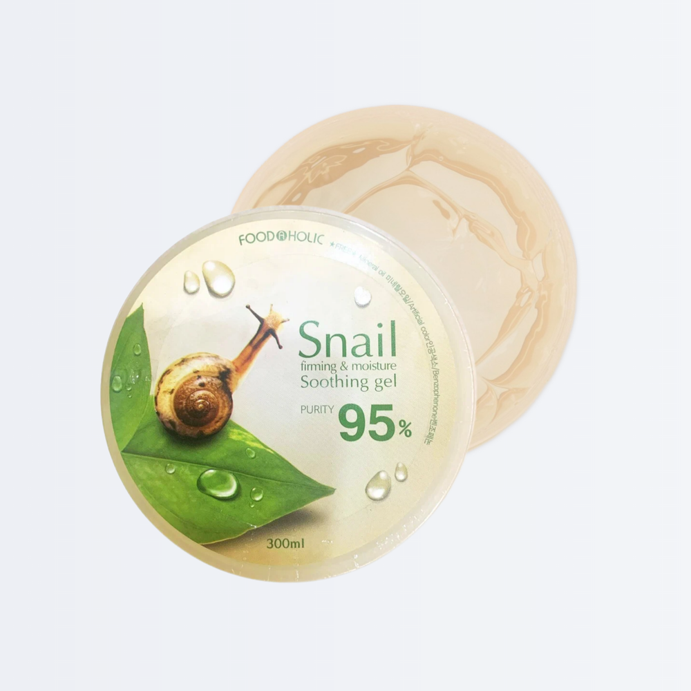 Гель увлажняющий для лица и тела FOODAHOLIC SNAIL FIRMING & MOISTURE SOOTHING GEL 95% с муцином улитки