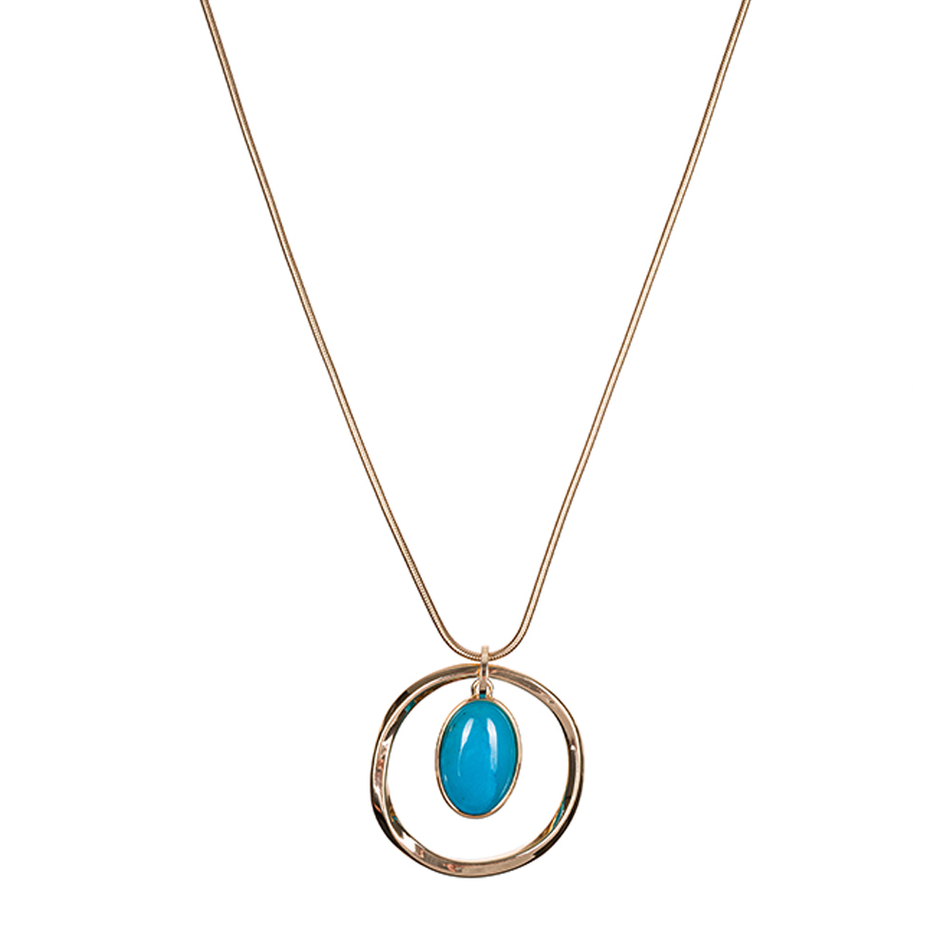 Колье Fiore Luna TURQUOISE OPAL LN5142 BL/G