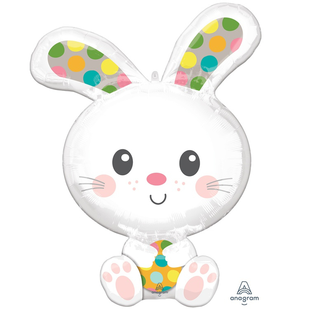Шар Фольгированный Зайка (Белый)