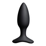 Черная анальная вибропробка 3,8см с управлением через приложение Lovense Hush 2 Anal Vibrating Butt Plug Size S Black