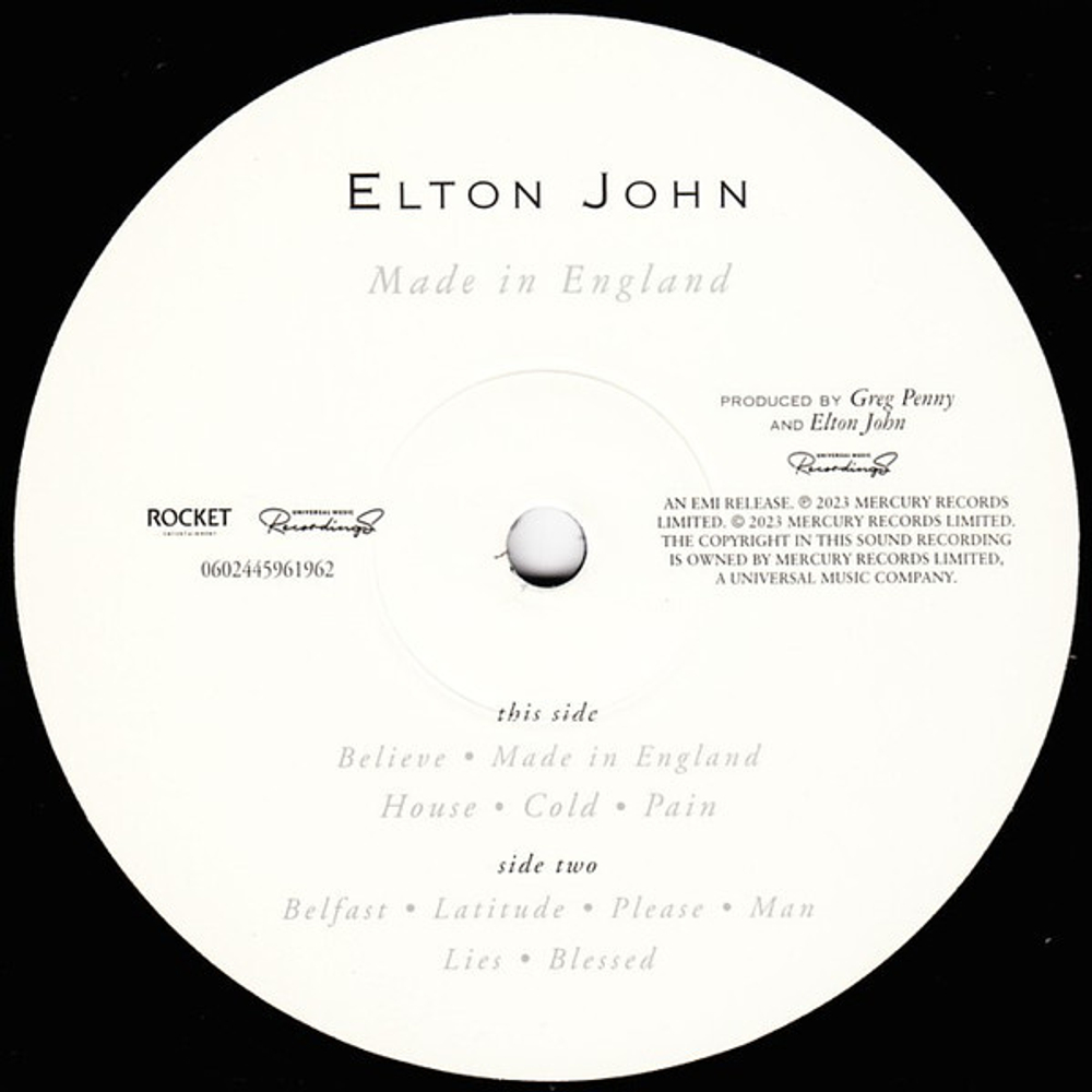 Elton John / Made In England (LP)