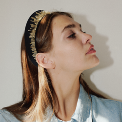 Кокошник с золотым стеклярусом