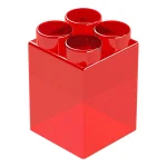 Элемент прозрачный высокий 12x12x17,5 см для конструктора 10"