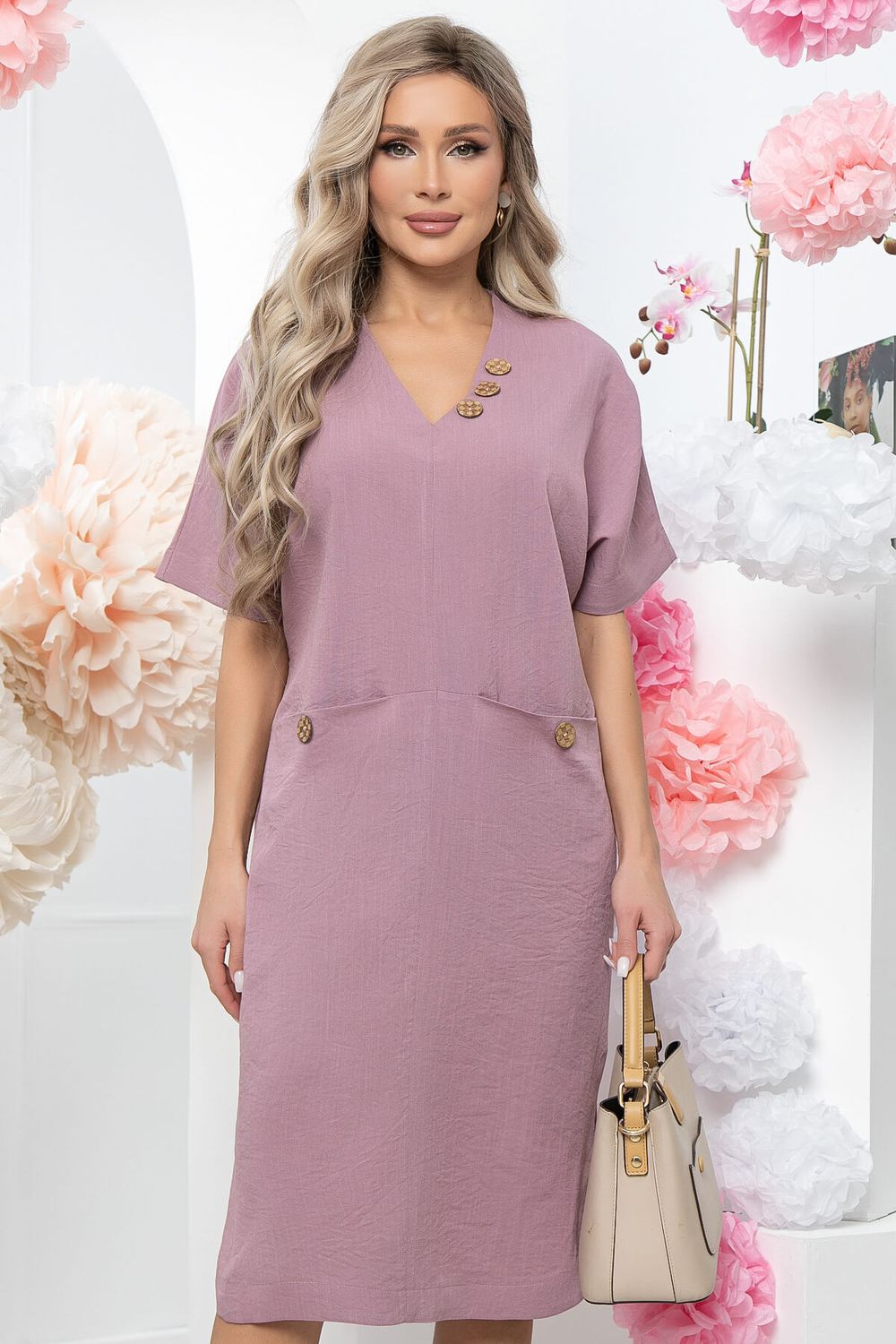 Платье "Асель" (пудра) П5518 LT Collection