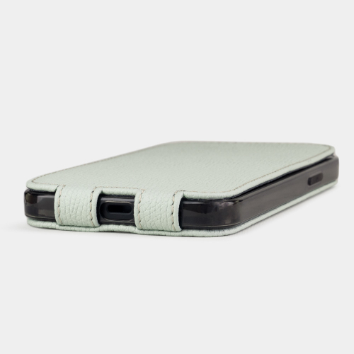Special order: Чехол для iPhone 12 Pro Max из кожи теленка фисташкового цвета