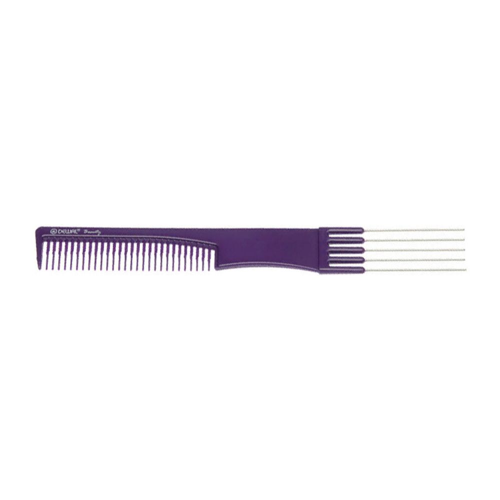Парикмахерская расчёска Dewal Beauty DBFI6506, фиолетовая