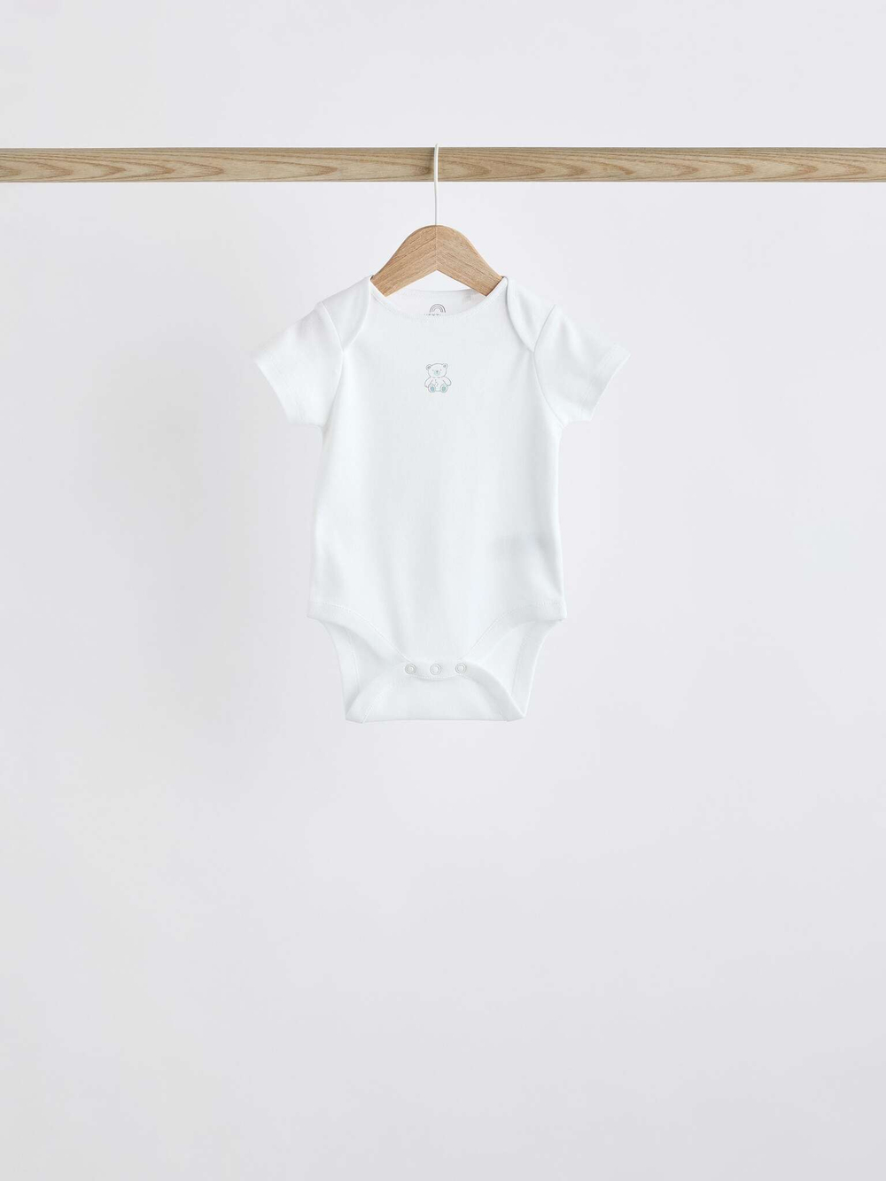 Боди с коротким рукавом для малышей Next K79-655, 7 шт., Белый, Голубой