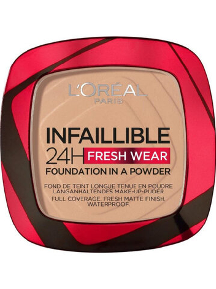 L'Oreal Paris Пудра для лица Infaillible 24H Fresh Wear, тон №120, Ваниль, 30 мл