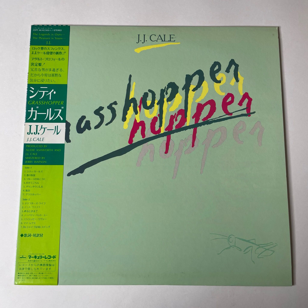 Винтажная виниловая пластинка LP J.J. Cale Grasshopper (Japan 1982) (Obi)