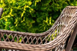 "Эспрессо-150 L" обеденная группа плетеная, цвет коричневый