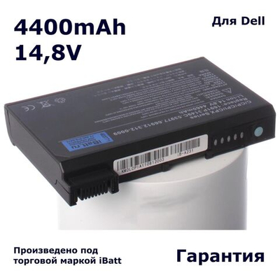 Аккумулятор iBatt 4400mAh, для PPX PP01L Latitude C640 Inspiron 2500 C610 C510 CPi CP C600 CPx 8000 C540 C840 8200