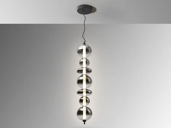 Gladis Люстра большая черно-дымчатый