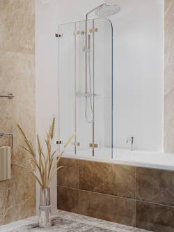 Ограждение на ванну WeltWasser  WW100 Арт. 100D3-75 10000000935 прямоугольная-ассиметричная