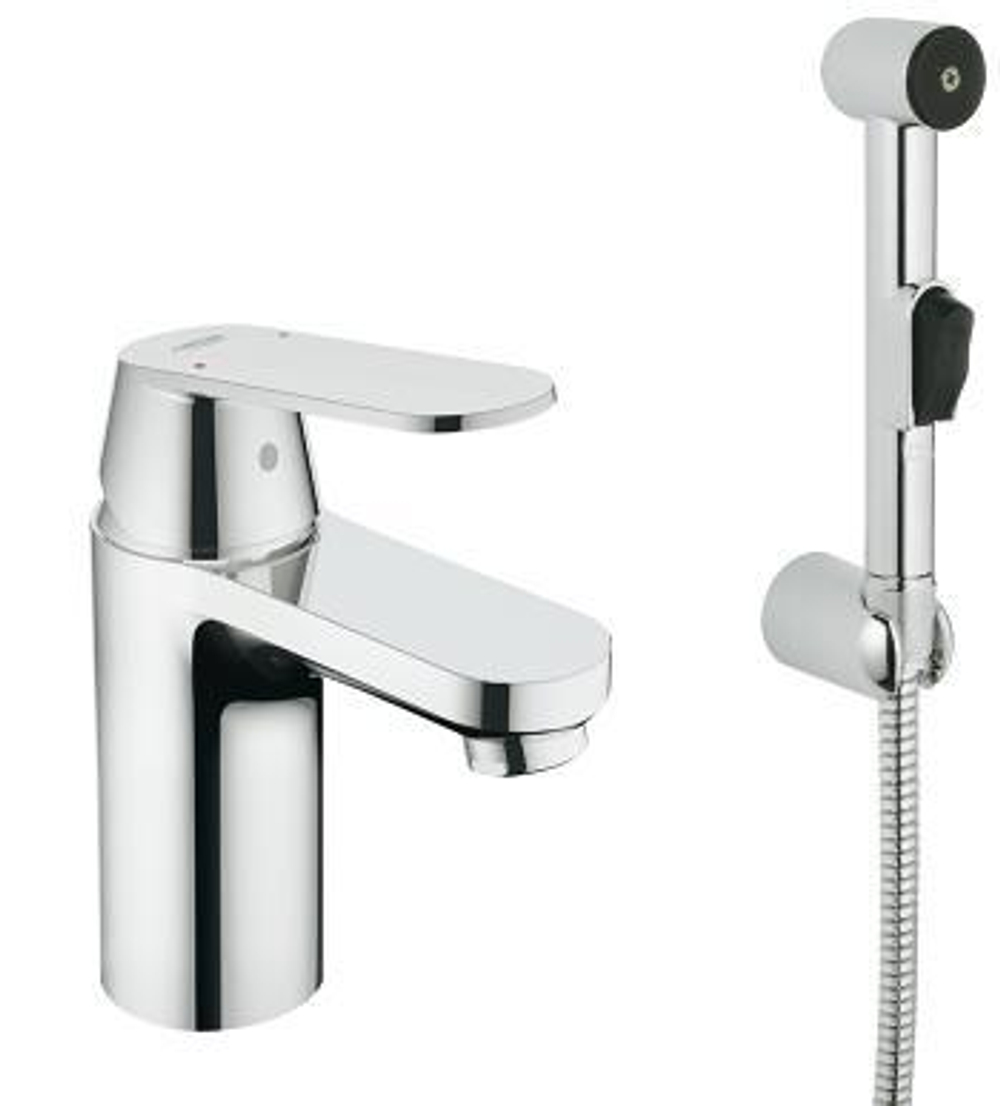 Смеситель для раковины с гигиеническим душем Grohe Eurosmart 23125000