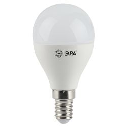 Лампа светодиодная ЭРА STD LED P45-9W-827-E14 9Вт шар теплый белый свет Е14 | Лампы cветодиодные Шар (G/P)
