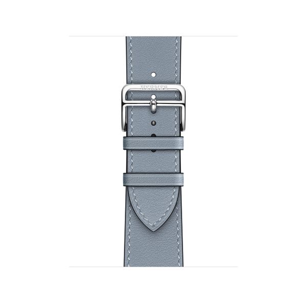 Умные часы Apple Watch Series 7 Hermès GPS + Cellular 41mm Silver Stainless Steel Case with Single Tour (Bleu Lin)