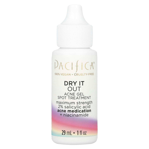Pacifica, Dry It Out, Гель для лечения пятен от прыщей, максимальная сила, 1 жидкая унция (29 мл)