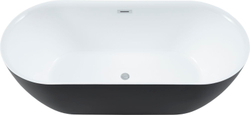 Акриловая ванна Aquanet Delight 170x78 черный матовый