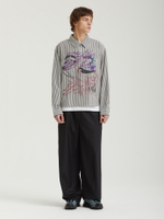 Мужская Рубашка Angel Striped Half Zip