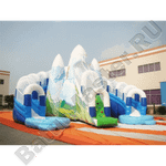 Коммерческий надувной батут «Ледяная гора», 12,5×11,5×9 м