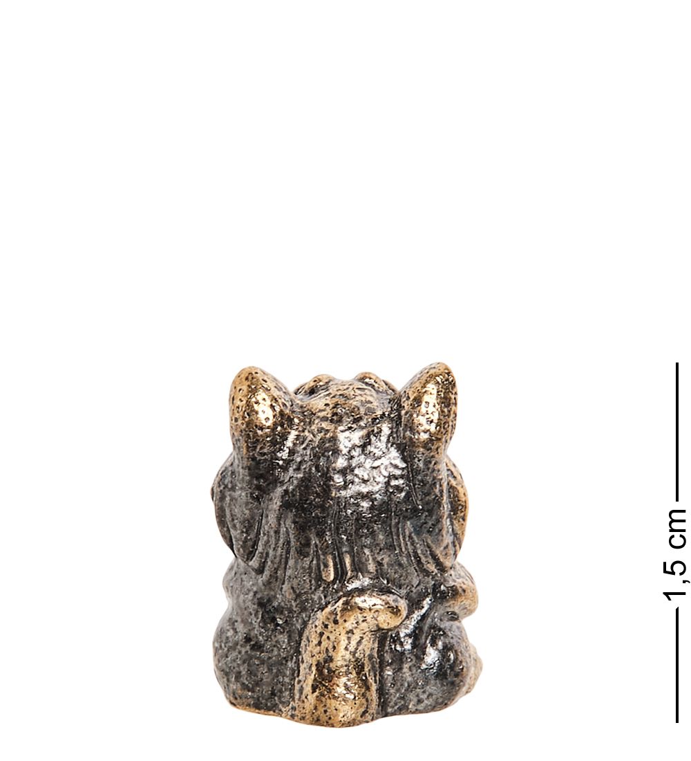 Народные промыслы AM-1027 Фигурка «Кот Матвей» (латунь, янтарь)