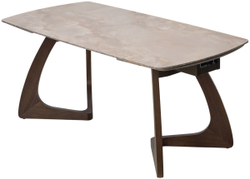 Стол DAKAR 180 GLOSS AMBER JADE SOLID CERAMIC / Орех, ®DISAUR