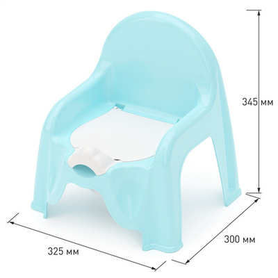 Горшок-стульчик голубой