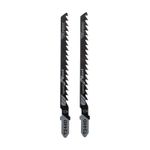 Пилка для электролобзика по дереву T244D 100 мм 6 зубьев на дюйм 8-60 мм фигурный рез (2 шт./уп.) KR