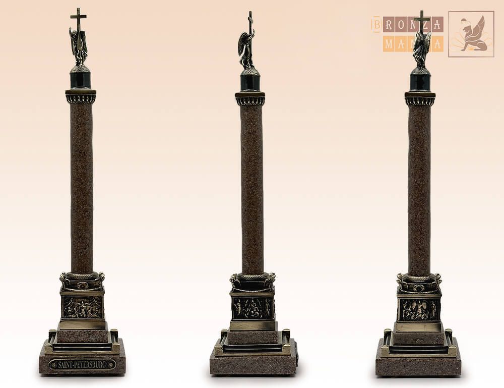 фигурка Александровский столп средний гранит