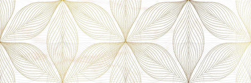 Декоративная плитка Alma Ceramica DWU11DEA014 Dea 200x600 бежевая глянцевая с орнаментом