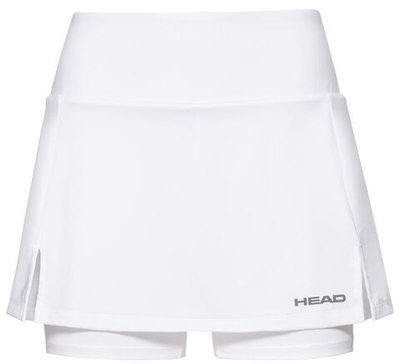Юбка для девочки теннисная Head Club Basic Skort - white