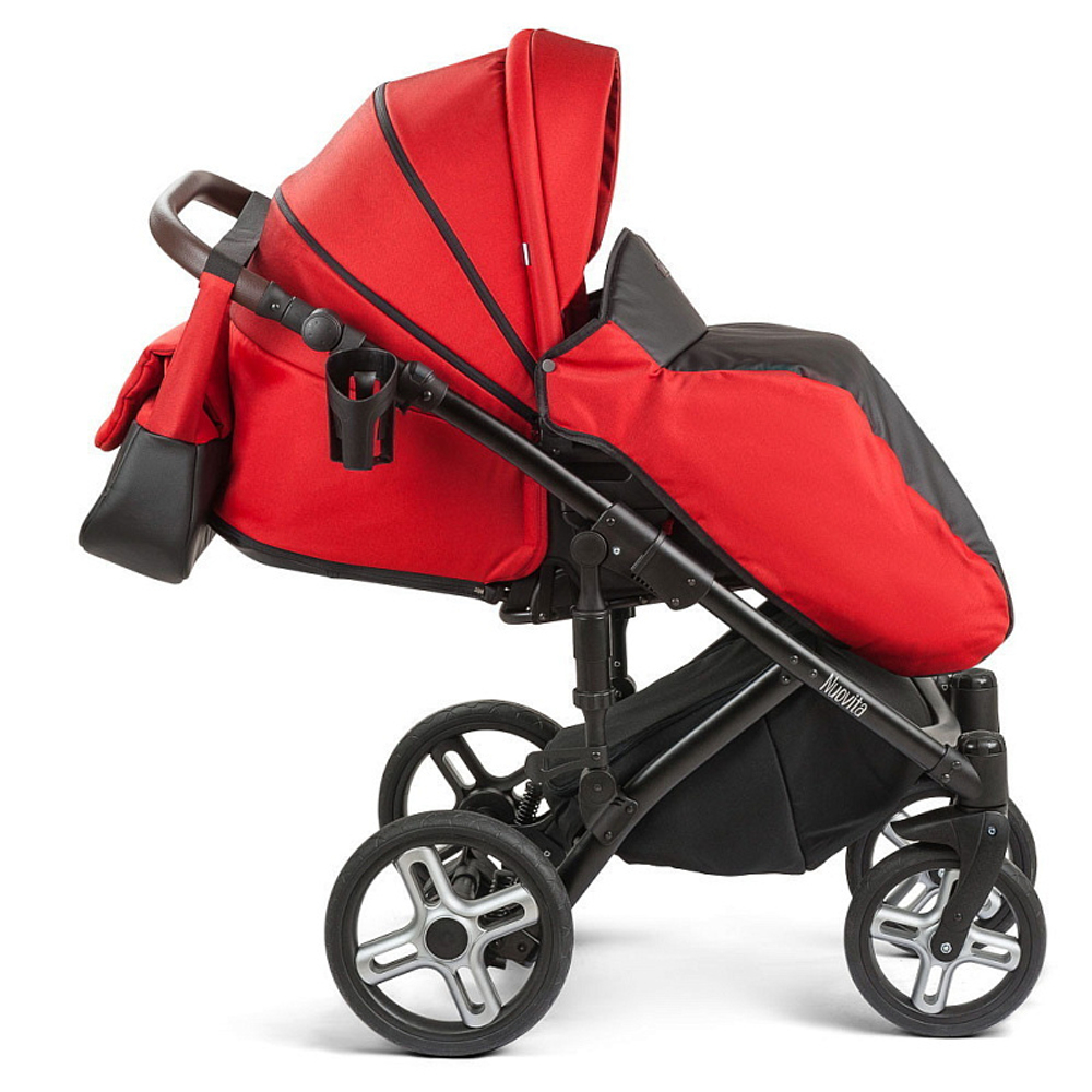 Детская коляска Nuovita Carro Sport 2 в 1 Rosso nero/Крассно-черный