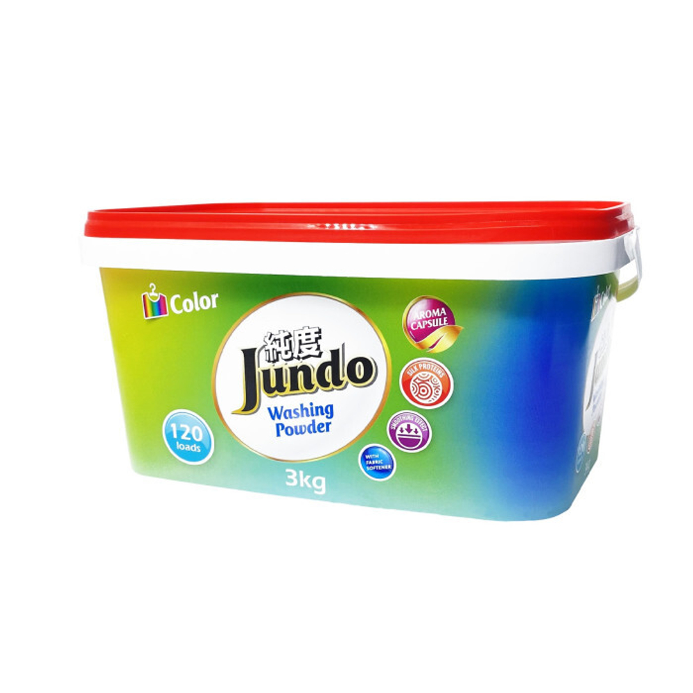 JUNDO 3кг Стир/пор Универсальный с кондиционером для Цветного белья «Color»*4