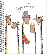 Тетрадь общая 96 листов на металлическом гребне "Лучший день - сегодня"