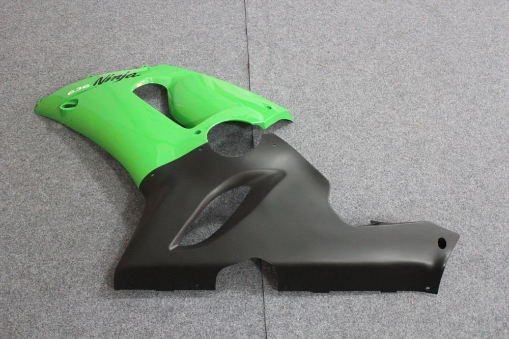 Комплект пластика для мотоцикла Kawasaki ZX-6R 05-06 Зелено-Черный