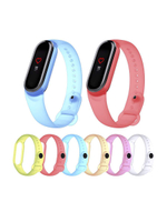 Сменный ремешок MI Band 5 розовый Zibelino