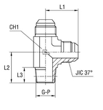 Штуцер FLC JIC 9/16 - BSPT 3/8